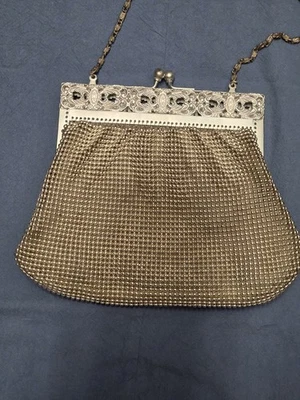 Vintage Whiting & Davis Silver Mesh Evening Bag Purse 1980s Most Excellent Cond - Image 1 of 4