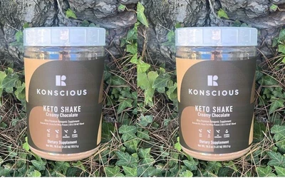 2x Konscious Keto Shake Supports Weight Loss PURE Ketogenic Creamy Chocolate - Image 1 of 4