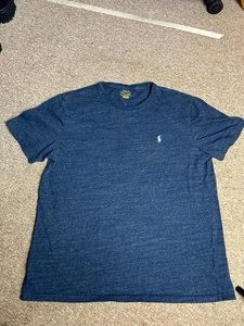 Polo Ralph Lauren T-shirt Mens Size Large Navy Short Sleeve Classic Fit Pony Tee - Picture 1 of 6
