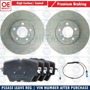 FOR BMW 518d 520d 525d 520i G30 G31 FRONT BRAKE DISCS PADS WEAR SENSOR 330mm - Picture 1 of 1