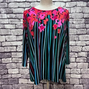 Blusa Bob Mackie Usable Art Multicolor Talla XL - Imagen 1 de 8