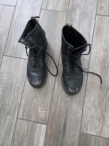 Dr. Martens 1460 Boot - Women's Size 8. Worn. Front Chipped. Condition Fair - Picture 1 of 10