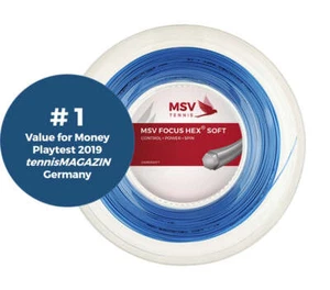 MSV Focus HEX Soft Tennissaitenrolle, Stärke 18/1,15, himmelblau - Bild 1 von 1