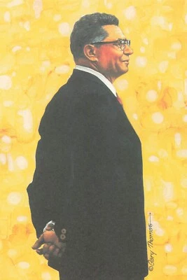 Vince Lombardi (Green Bay Packers) 1991 Goal Line Art Postcard Unsigned - Image 1 of 2