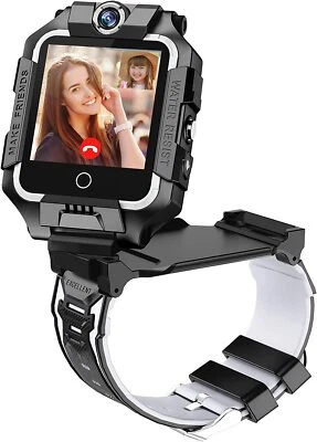 4G Kinder Smartwatch mit GPS-Tracker 360° Dual Kamera WiFi SOS Handy Armbanduhr - Bild 1 von 4