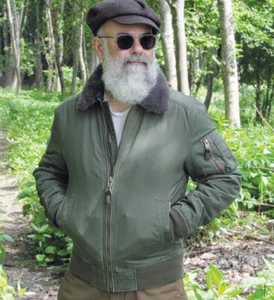 Bomberjacke Superdry M Fliegerjacke mit Fellkragen Vintagejacke - Bild 1 von 11