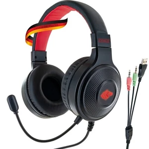 Headset PC Kopfhörer Over Ear Mikrofon 3,5mm Klinke Mikrofon RGB Gaming Gamer - Bild 1 von 8