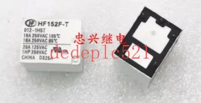 5 PCS NEW HF HF152F-T 012-1HST Power Electromagnetic Relay - Image 1 of 3