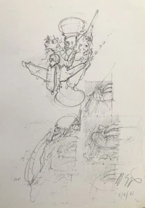 GIGER POLTERGEIST II signierter Druck aus Biomechanics Ltd Buch AP/300 Version #3 - Bild 1 von 1