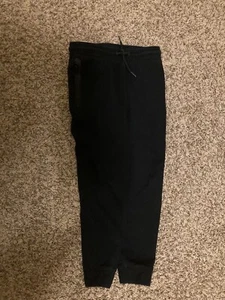 Old Navy Active Dynamic Fleece Jogger Pants Medium 8 Solid Black Elastic Waist - Picture 1 of 3