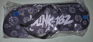 Blink 182 Band Sandals Flip Flops shoes concert tour t shirt cd lp M Medium - Picture 1 of 2