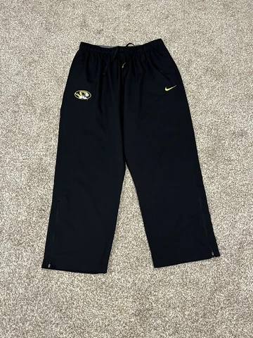 Mens XXL Black Missouri Tigers MIZZOU Nike Dri-Fit Athletic Pants EUC Cover