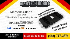 USED SAM unit Programming Service for Mercedes 2006-2015 ML GL  C class E class - Picture 1 of 7