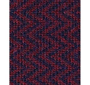 Portolano Bordeaux & Navy Chevron Patterned Wool-Cashmere Scarf NWT $110 - Picture 1 of 1