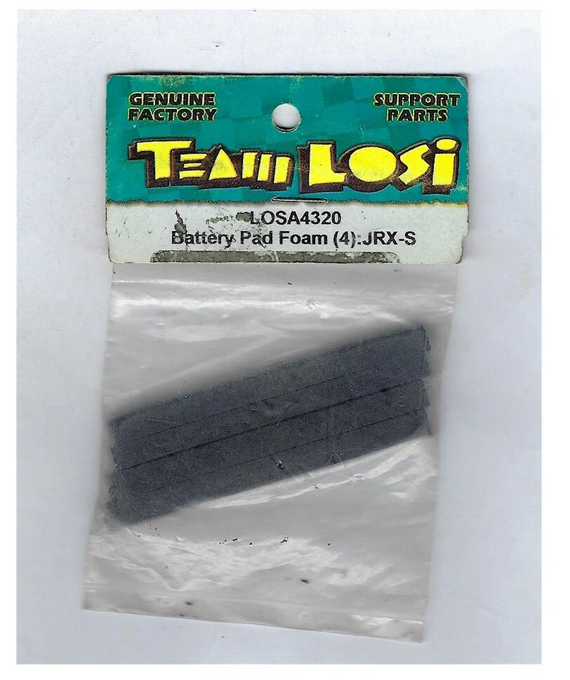 Vintage Team Losi LOSA4320 JRX-S Battery Pad Foam 4pcs A-4320 Old Stock NIB - Image 1 of 1