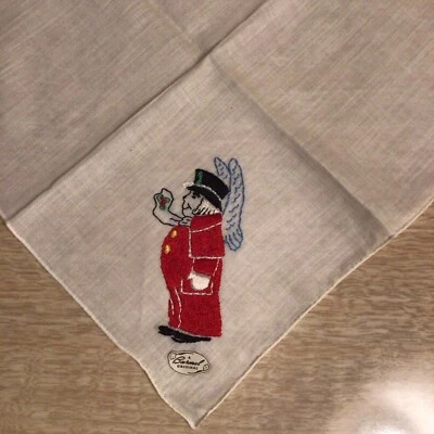 Rare Vintage A Burmel Original Children’s Handkerchief Embroidered  - Image 1 of 3
