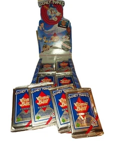 4x Nuevos paquetes de 12 cartas de colección años 90 cubierta superior Looney Tunes cómic tarjetas de béisbol  - Imagen 1 de 5
