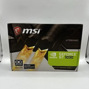 MSI GeForce GT 1030 2G LP OC Grafikkarte mit 2GB GDDR5 Low Profile Single Slot - Bild 1 von 7