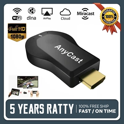 HDMI Dongle Wifi Wlan HD 1080P M2 PLUS TV Stick Chrome Miracast Mac USB Anycast - Bild 1 von 4