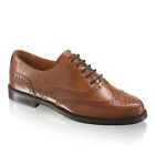 Russell & Bromley Jeeves Ladies Tan Leather Oxford Brogues Shoes Size EU 40 UK 7