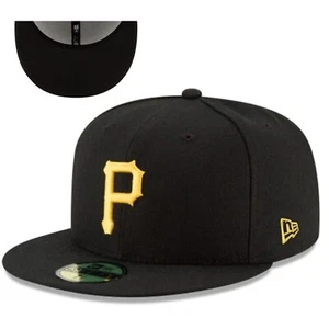 Pittsburgh Pirates MLB Authentic New Era 59FIFTY Fitted Cap -Yellow log 5950 Hat - Picture 1 of 1