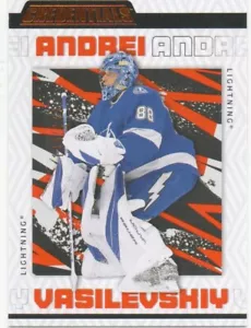 23-24 2023-24 Credenziali Andrei Vasilevskiy ARANCIONE #81-Lightning 145/249 - Foto 1 di 1