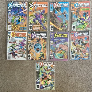 X-FACTOR #1 2 3 4 5 6 7 8 9 (Apocalypse 1st & Cameo) (Marvel Comics 1986) Run - Picture 1 of 2