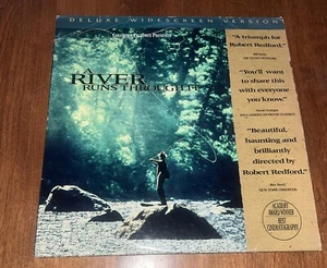 A River Runs Through It (1992) Deluxe Widescreen Laserdisc LD Laser Disc - Imagen 1 de 3