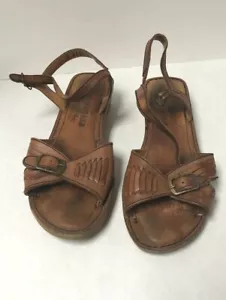 Woodworks Leder Damen Sandalen Thom Mcan Made in Brazil gebraucht - Bild 1 von 7