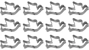 1 Dutzend 12 Mini Taube 1,5" Ausstechformen Party Gefälligkeiten Metall - Bild 1 von 11