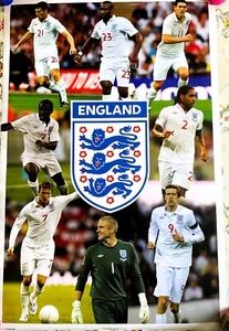 2010 ENGLAND Football Team F.A Licensed MAXI Poster - Picture 1 of 2