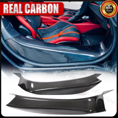 Cubierta de paneles umbral de fibra de carbono seca para Mclaren 600LT 570S 570GT Foto 1 de 4