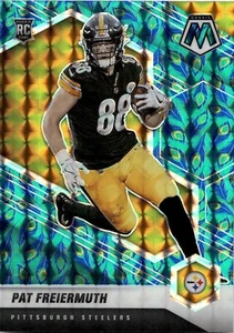 2021 Pat Freiermuth Panini Choice Mosaic PEACOCK PRIZM ROOKIE SP Rc 332 Steelers - Picture 1 of 2