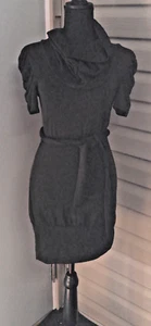DELIRIOUS LITTLE BLACK COWL NECK SWEATER DRESS SIZE MED NWT - Picture 1 of 6