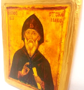 Saint John Climacus ΑΓΙΟΣ ΙΩΑΝΝΗΣ ΤΗΣ ΚΛΙΜΑΚΟΣ Byzantine Orthodox Greek Icon Art - Picture 1 of 10