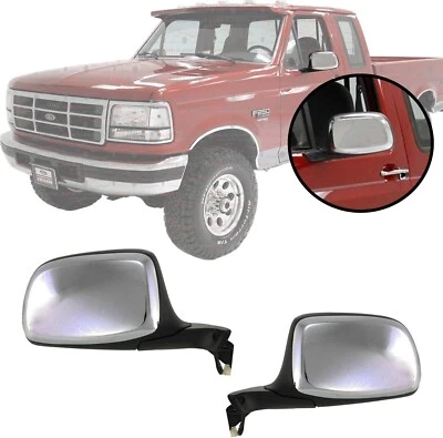 Juego de espejos retrovisores cromados para Ford Bronco F-150 F-250 F-350 F-Super F-53 1992-1997 Foto 1 de 4