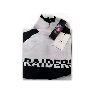 WEAR NFL Women's Las Vegas Raiders Ski Raglan Pullover Sweater Size M - Picture 1 of 2