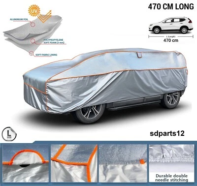 Bâche de Protection Voiture SUV Housse Doublure Anti-grêle Imperméable * L 470cm - Photo 1/4
