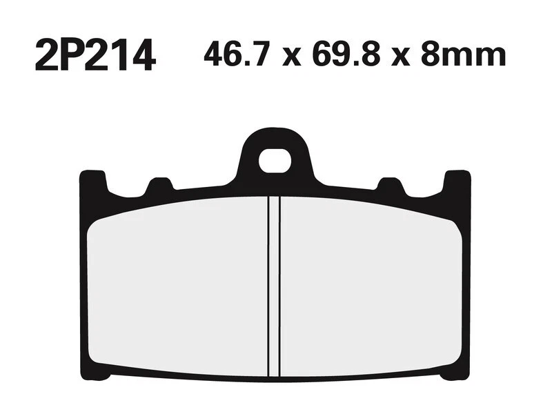 NISSIN 2P214NS Paire Plaquettes Avant Suzuki GSF Bandit 1250 2007-2011