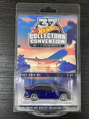 Coche final de la 37ª Convención de Coleccionistas Hot Wheels 2001 BMW M5 azul #3622/4000 Foto 1 de 3