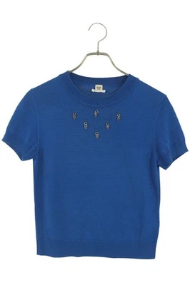 Hermes 22SS Charm Design Silk Blend Rayon Knit Size 36 Used - Image 1 of 3