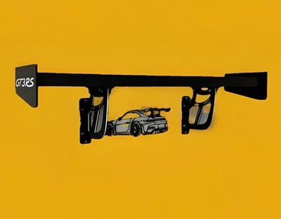 Porsche 911 GT3 RS Inspired Wing Shelf kit (Brackets, bolts& end caps-no wood!)  - Image 1 of 4