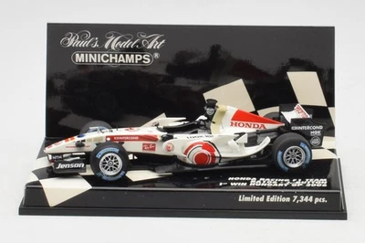 400060112 F1 Honda RA106 J.Button Hungary GP 2006 1st Win Minichamps 1/43 - Image 1 of 4