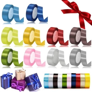 Dekoband Satinband 10 Farben Schleifenband 32M x 2.5CM Geschenkband Seidenband - Bild 1 von 24