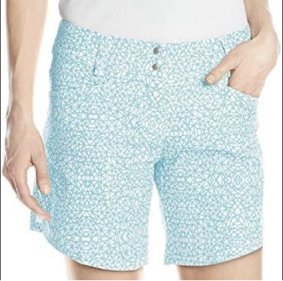 Pantalones Cortos Adidas Mujer Talla 4 Azul Chino Activo Golf Rendimiento Foto 1 de 4