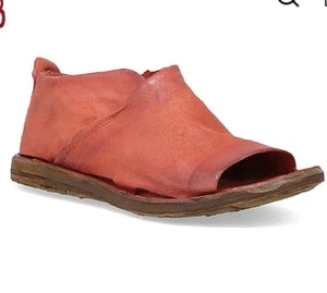A.S.98 AS98 Leather Reiley Ginger Red Sandals Women's 40/9 9.5 - Picture 1 of 9