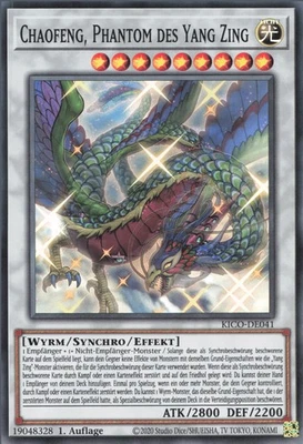 YuGiOh Chaofeng, Phantom des Yang Zing KICO-DE041 Super Rare NM 1st - Bild 1 von 2