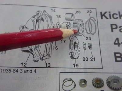 Harley Davidson BIG TWIN 4 VELOCIDADES NOS RPL 33391-36 KICK START RACTHET SPRING Foto 1 de 4