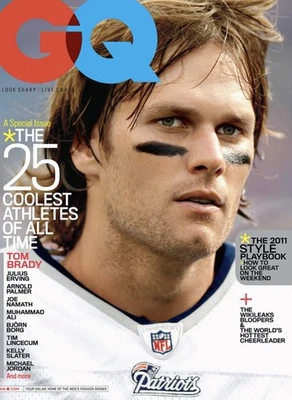 ‘TOM BRADY’ New England Patriots ‘Greatest QB In NFL History’ 8X10 “GQ MAG” 2011 - Image 1 of 4
