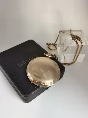 Beautiful 1940s Stowa Pocket Watch in Gold Plated. MAN "for loyal services" - Image 1 of 4